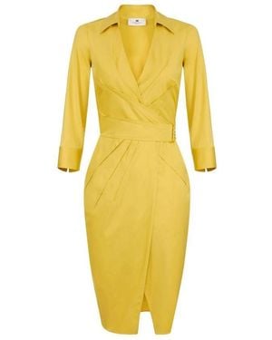 Elisabetta Franchi Party Dresses - Yellow