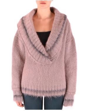 Peuterey Truien & Vesten ,Roze ,Wol Rondgebreide Trui