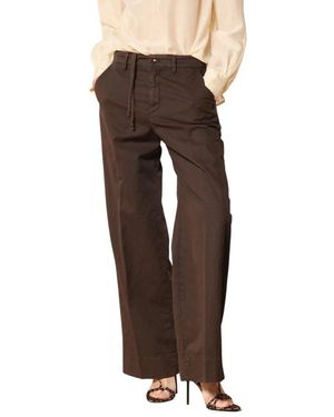 Mason's Wide Trousers - Marrone