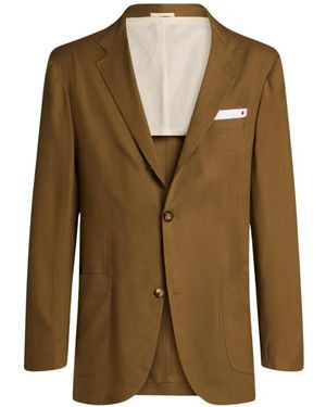 Kiton Cashmere Single-Breasted Jacket - Groen