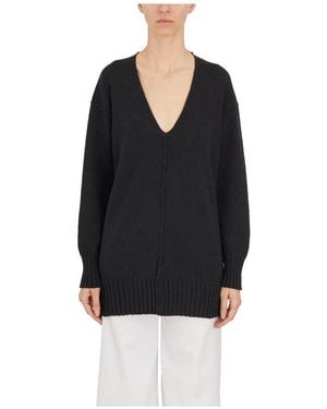 Isabel Benenato V-Neck Knitwear - Noir