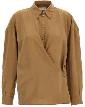 Lemaire Twisted Shirt - Braun