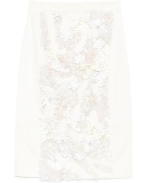 Plan C Midi Skirts - Blanc