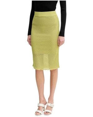 Pinko Midi Straight Skirt - Groen