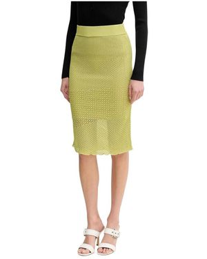 Pinko Midi Straight Skirt - Groen