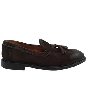 Green George Boat Shoes - Black