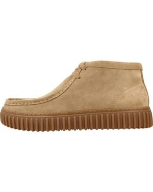 Clarks Lace-Up Boots - Natural