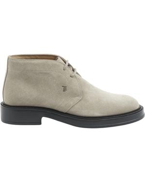 Tod's Lace-Up Boots - Grey