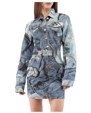 Love Moschino Shirt Dresses - Blu