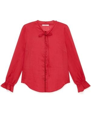 Maliparmi Overhemden ,Rood ,Light Ramie' Shirt