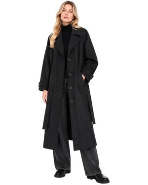 Max Mara Single-Breasted Coats - Negro