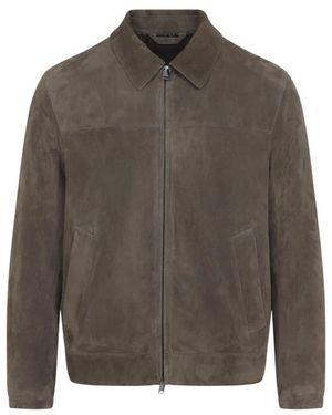 Brioni Leather Jackets - Grigio