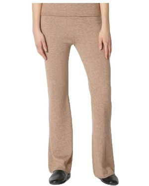 SMINFINITY Fluffy Bell Bottom Broek - Naturel