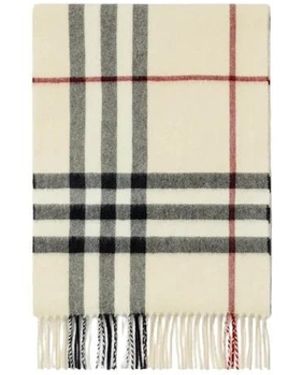 Burberry Cashmere Sjaal - Wit