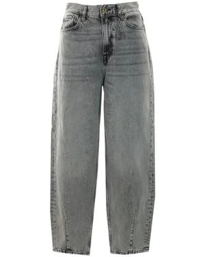 Liu Jo Balloon High-Waist Jeans - Grijs