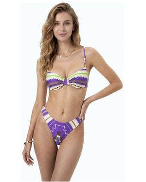 ME FUI Balkon-Bikini Mit Bügel Und Festem Slip - Mehrfarbig
