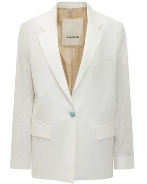 A PAPER KID Blazers - White