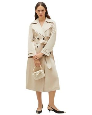 Marella Belted Coats - Natural