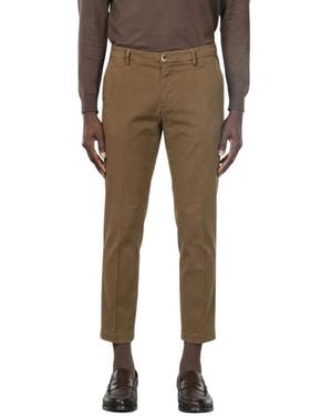 Mason's Broeken ,Bruin ,Katoen Milano Chino Broek - Naturel