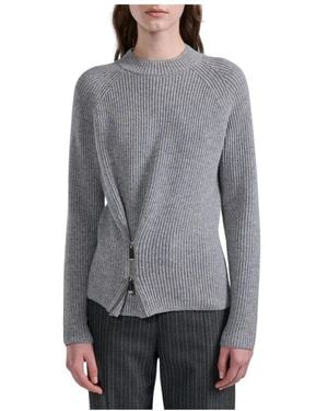 Barbara Bui Zipped Sweater - Grijs
