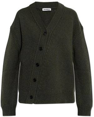 Jil Sander Wol Cardigan - Groen