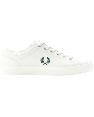 Fred Perry Schoenen ,Wit ,Leer Baseline Leather