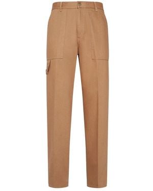 Philippe Model Straight Trousers - Brown