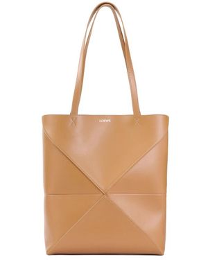 Loewe Fold Medium Tote Warm Desert Leather - Bruin