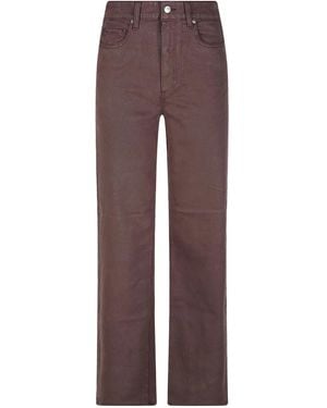 PAIGE Straight Jeans - Marrón