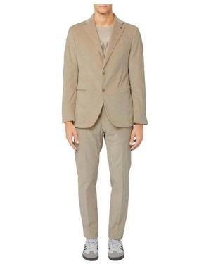AT.P.CO Single Breasted Suits - Natural