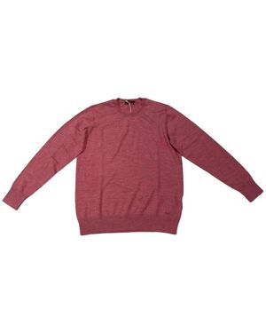 Fay Langarm Rundhals Top - Rot
