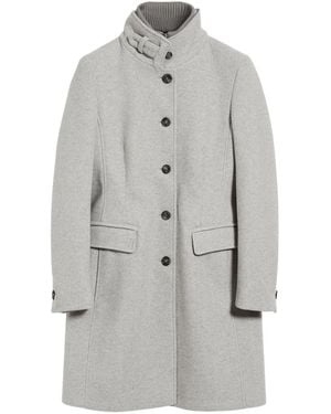 Cinque Single-Breasted Coats - Grey