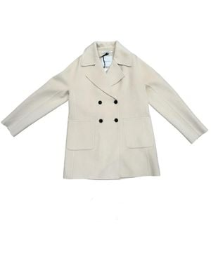 EMMA & GAIA Double-Breasted Coats - Bianco