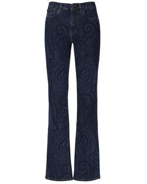 Etro Jeans ,Blauw ,Katoen Straight Jeans