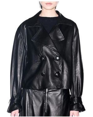 ARMANI EXCHANGE Jassen ,Zwart ,Leather Jassen