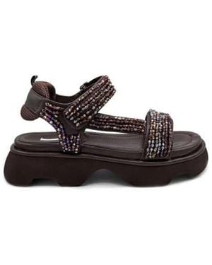 Jeannot Flat Sandals - Marrón