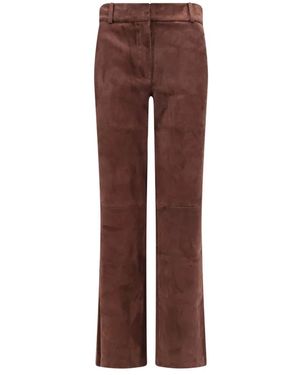 Arma Leather Trousers - Brown