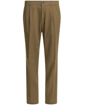 Herno Straight Trousers - Verde