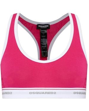DSquared² Lingerie Top Mit Logo - Pink