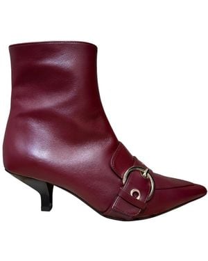 Ras Heeled Boots - Purple