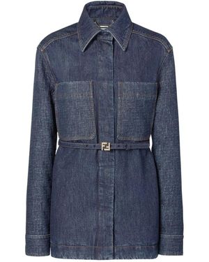 Fendi Denim Jackets - Blue