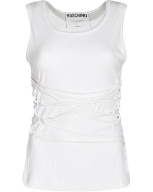 Moschino Sleeveless Tops - Bianco