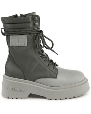 Tommy Hilfiger Lace-Up Boots - Gray