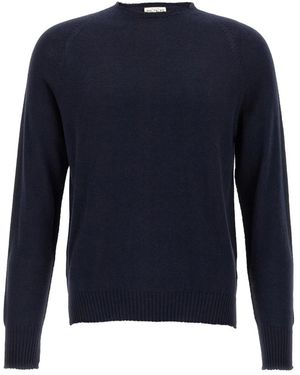 Ma'ry'ya Cashmere Baumwollpullover - Blau