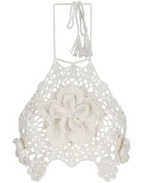 GIUSEPPE DI MORABITO Sleeveless Tops - White