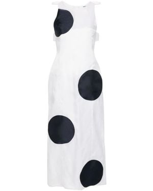 Vivetta Midikleid Mit Maxi-Schleifen - Blau