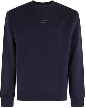 Drole de Monsieur Slogan Classique Sweatshirt - Blau
