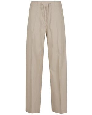 P.A.R.O.S.H. Straight Trousers - Natural