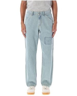 Pleasures Carpenter jeans mit box logo - Blau