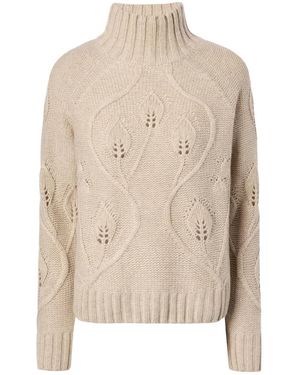 MC2 Saint Barth Truien & Vesten ,Wol Alais Turtleneck Sweater - Naturel
